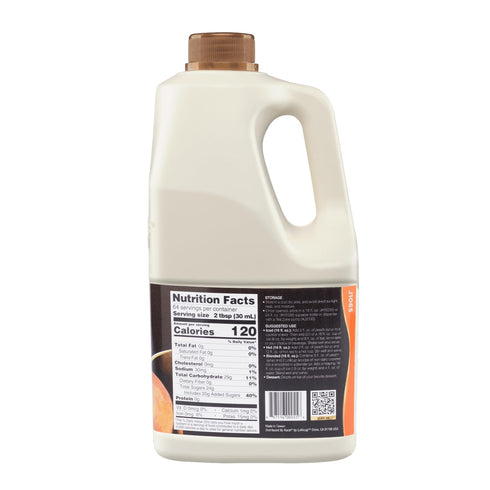 J1065 64 oz Tea Zone fl. Peach Syrup for Tea, Beverages, Sweets, Ice Cream, Cocktails Blending