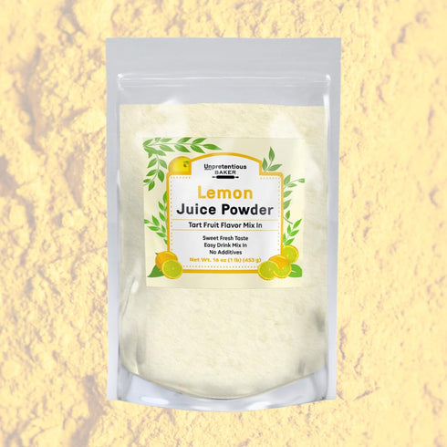 (1 Unpretentious Lemon Juice Powder, Easy Drink Mix In, Fresh Tart Flavor Pound)