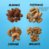 Packs 5 1.7 oz (8.5 oz Snack On Nuts Flexibility Mixed Nuts Snack Almond, Pistachio, Cashew & Walnut Blend Dry Roasted