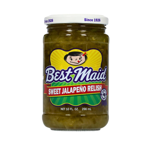 10 3 Packs Pack) Best Maid Products Pickle Relish Ounce - Sweet, Dill, Jalapeno Sweet, or Jalapeno Mustard (Variety