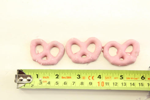 8 Planet Sweets Raspberry Yogurt Covered Mini Pretzels - Ounces - Crunchy Snack Treat