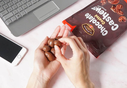 Platinum 12 oz Packs - Chocolate Coated Cashews Resealable Pouch | Chocolate Candy Covered Flavored Cashew, Roasted