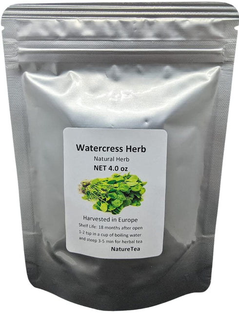 Nature Tea Watercress Herb - Dried Nasturtium officinale C/S 100% from Nature (8 oz)