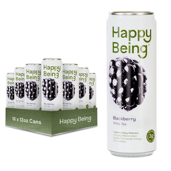 Happy Being Blackberry White Tea Antioxidant & Polyphenol Rich, Infused with Turmeric,