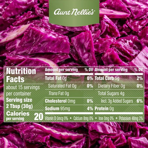 16 (Pack 2) Aunt Nellie's Sweet & Sour Red Cabbage Ounce