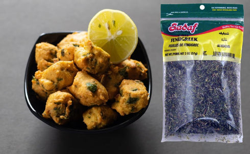 Sadaf Dried Fenugreek Leaves - Kasoori methi leaves- Kosher and Halal - 2 oz bag