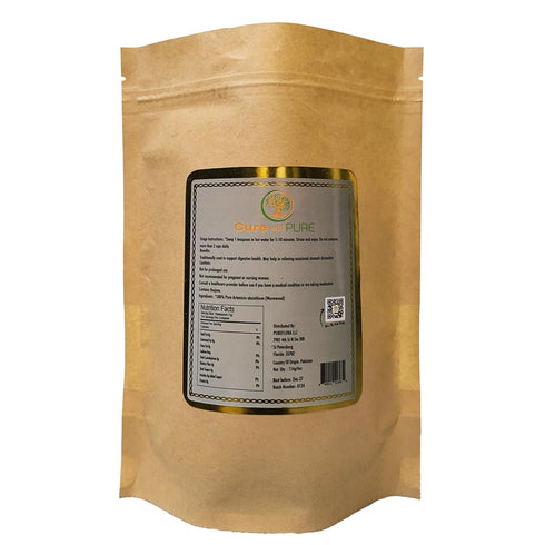 Cure wid Pure Organic Wormwood Herb Dried Cut & Sifted 4oz/114g - Artemisia Absinthium - Non-GMO,Preservative & Additives Free Wormwood Tea In Eco Friendly Resealable Pouch Traditional Herbal Remedy