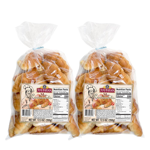 Toufayan Mini Croissant Crescent Rolls - Buttery, Flaky & Bakery-Fresh - Perfect