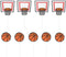 JANOU Basketball Sports Cupcake Toppers, Cake Picks Decoration for Birthday, Baby Shower, Wedding Party, Pack of 20