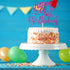 Purple Glitter Happy 9th Birthday Cake Topper for Children's Birthday Party Cake Decorations