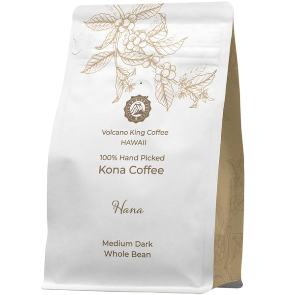 Hawaiian Kona Coffee Beans, No. 1 Grade, 100% Kona No Blend, Medium