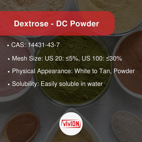 1 (2.2 lb) Compressible Dextrose DC Tableting Sugar - kg - Direct Compression Tablet Binder for Chewable Tablets