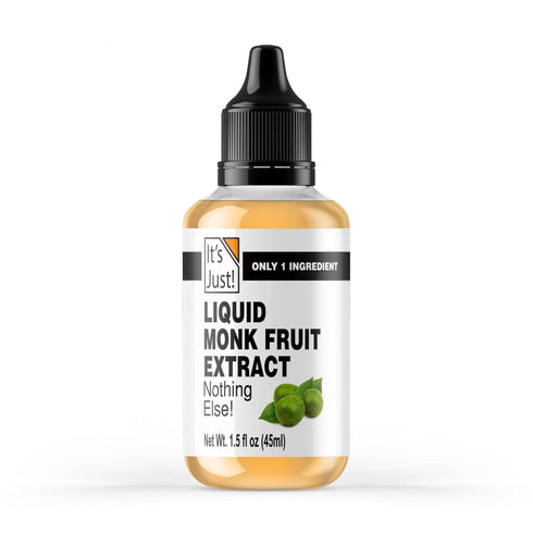 It's Just! Liquid Monk Fruit Extract - No Erythritol, Non-GMO, No Fillers,