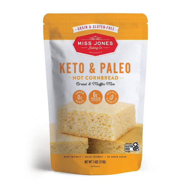 Miss Jones Baking Keto Not Cornbread Muffin Mix - Gluten Free, Low