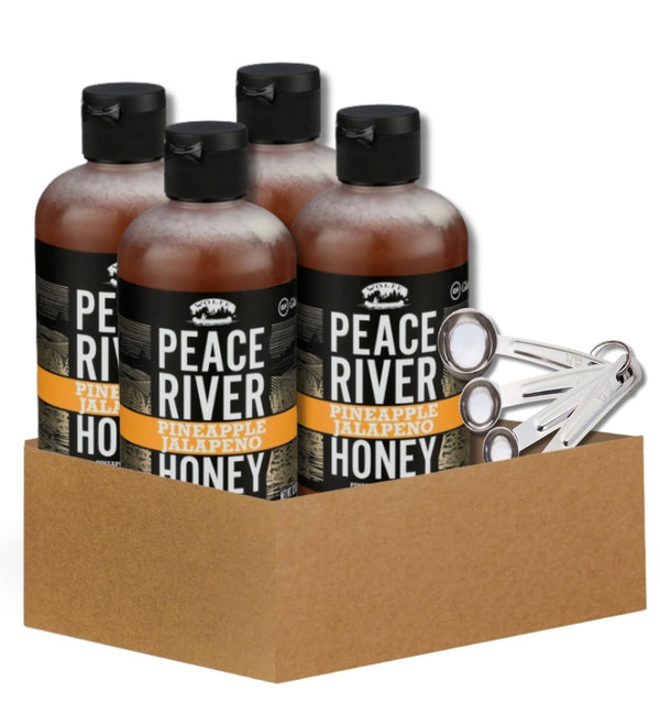 GROVE 4x Peace River Honey Honey Pineapple Jalapeno 12 OZ Bundle with Measuring