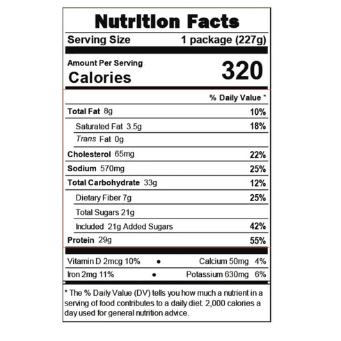 100% 29g Pack 1 8oz Old Hacienda Pulled BBQ Flavored Pork | Shredded Seasoned Pork with Sauce | Fully Cooked & Ready