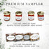 C & J Farms Set- 9 C&J Farms Texas Gourmet Artisan Seasonings A Gift of Tea and Honey Gift Piece Variety Sampler Box