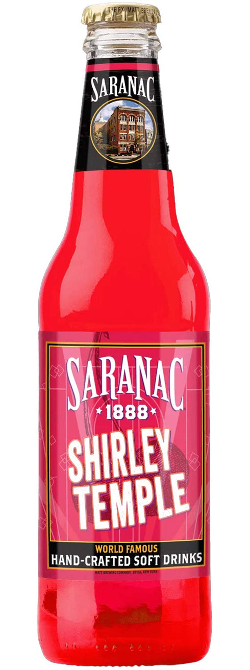 Saranac - Shirley Temple - World Famous Hand-crafted Soft Drinks - 12 oz