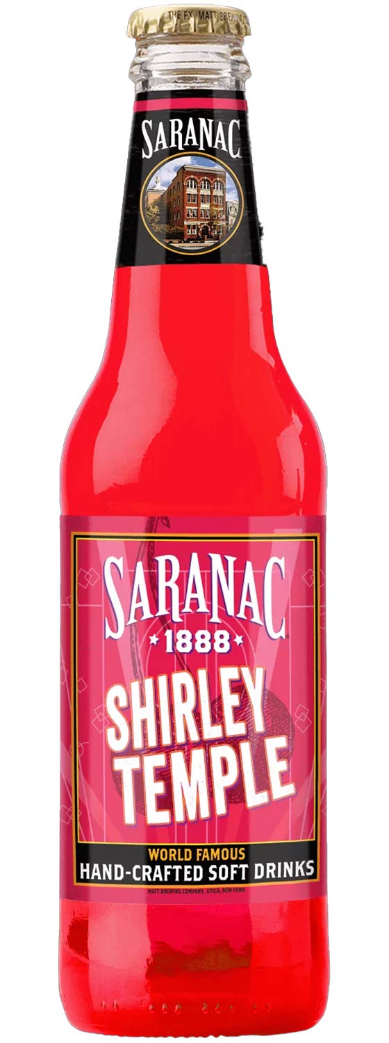 Saranac - Shirley Temple - World Famous Hand-crafted Soft Drinks - 12 oz