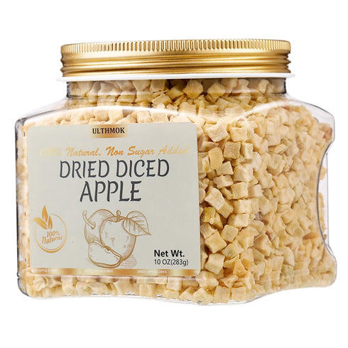 Premium Dried Diced Apples,10 Oz /283g,1 Ingredient Made with 100% Natural Apple,