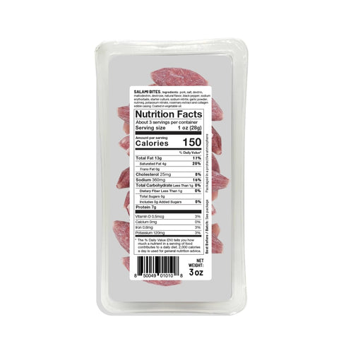 Goikoa 3oz (85g) (Pack 4) Salami Bites | Salchichon | Ready to Eat Snack | From Navarre, Spain |