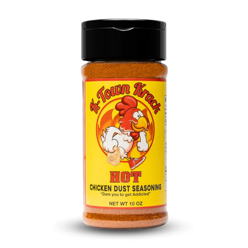 K-Town Krack Hot Chicken Dust Seasoning, 10 oz, All-Purpose for Chicken, Beef, Pork