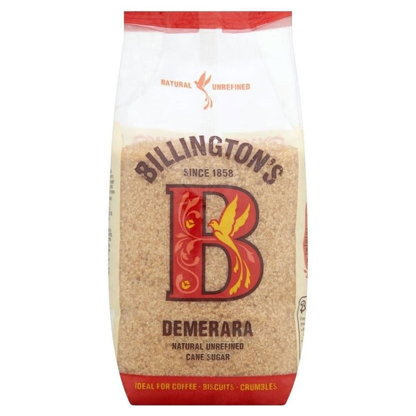 Billington's Natural Demerara Unrefined Cane Sugar (1Kg) - Pack of 2