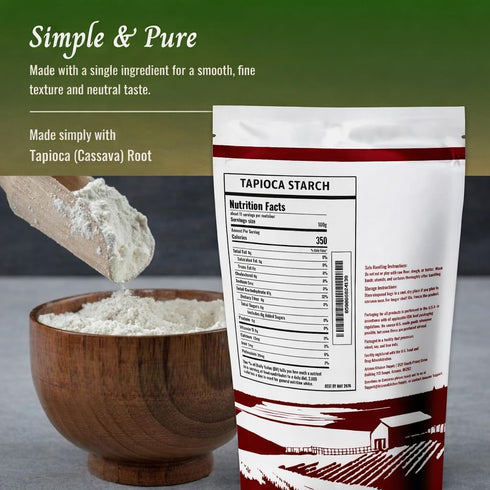 ARIZONA KITCHEN SUPPLY 2.5 lb (1.13 Tapioca Starch Powder, Kg) Resealable Stand-Up Pouch