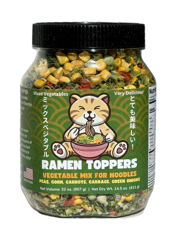 Ramen Toppers -Dehydrated Toppings for Ramen Noodles - Add these delicious noodle toppings to