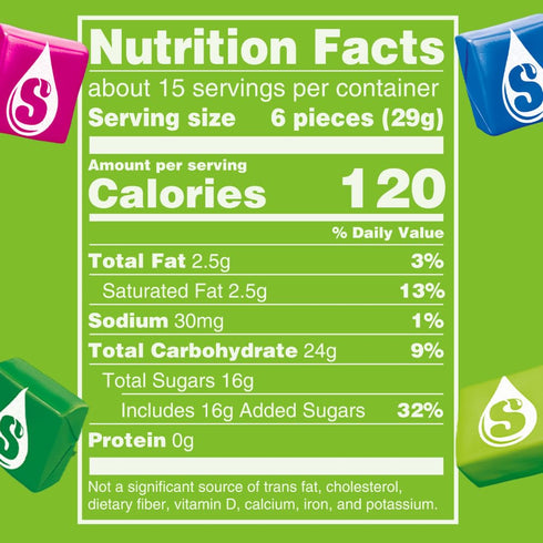 15.6 Oz STARBURST Sour Chewy Candy Individually Wrapped Fruit Chew, Sharing Size, Resealable Bag