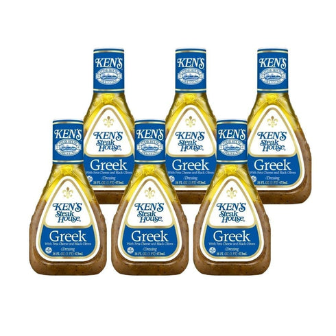 Kens Steakhouse Dressing, Greek Dressing with Feta Cheese & Black Olives, Gluten