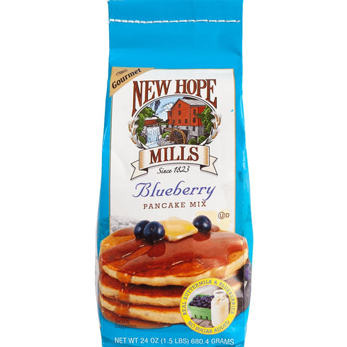Blueberry Pancake Mix by New Hope Mills Bursting with Real Blueberries for