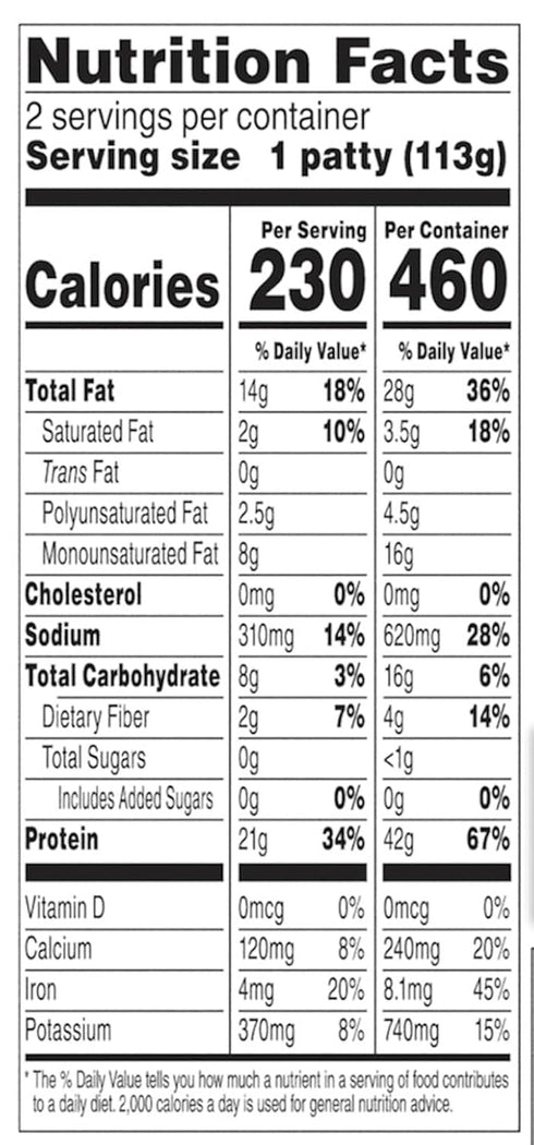 8 Beyond Meat, Plant-Based Patties, Ounce