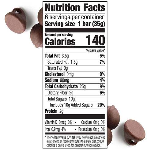 6 7.4 oz Cascadian Farm Organic Chocolate Chip Chewy Granola Bars, Bars