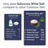 100% (7.05 oz 200g) SaltWise Salicornia White Salt Low Sodium Salt Substitute, Plant-Based Mineral Salt, Kosher