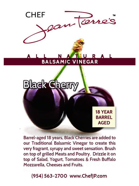 750ml (25oz) 18-Years Chef Jean Pierre's Italian Balsamic Vinegar - Rich Black Cherry Flavor, Traditional Barrel Aged