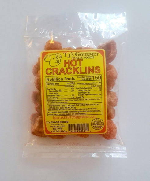 TJ's Gourmet Pack (5 Sample of Pork Rinds & Cracklins Bags)