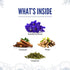 BLUE TEA Indian Chai Masala - 12 Count Pyramid Plant Based Tea Bag | Butterfly Pea Flower & Indian Spices | Caffeine