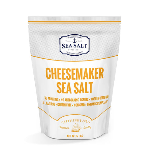 Fine Sea Salt for Homemade Cheese Making, Gluten-Free and Non-Iodized Kosher Cheese