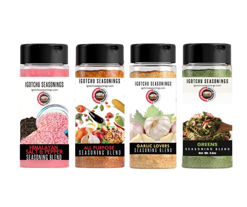 Igotchu Seasonings All Stars Seasoning Variety Pack, 4 Flavor Spice Bundle for