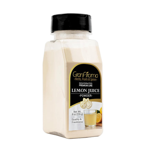 (8 GranAroma Lemon Juice Powder, Tart Flavor, Drinks, Flavoring Ounce)