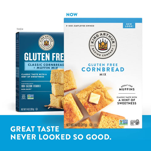 14 (Pack 6) King Arthur Gluten-Free Cornbread and Muffin Mix, Ounces