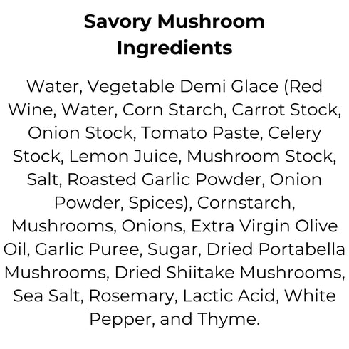 4 (2-pack) Le Sauce & Co. serving Savory Mushroom Gourmet Gravy - Real Food Ingredients, Steak Sauce, Chicken Sauce