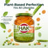 Hak 12.3oz 6 Pack Green Peas with Carrots in Glass Jar - Ready-to-Eat Mixed Vegetables with Sea Salt & Water - Canned