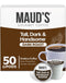 Maud's Dark Roast Coffee Pods, 50ct, Single Serve Pods 100% Arabica Coffee,