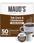 Maud's Dark Roast Coffee Pods, 50ct, Single Serve Pods 100% Arabica Coffee,