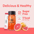 10 Packets, 1.76oz TEAZEN Grapefruit Tea Powder, Sugar Free, Hibiscus and Green Tea, Powdered Mix Beverage from Korea