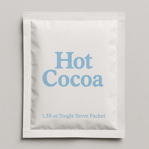 Generic Packets 1.38 oz Premium Hot Cocoa Single Serve Each - Smooth & Creamy Instant Hot Chocolate Mix - Individually