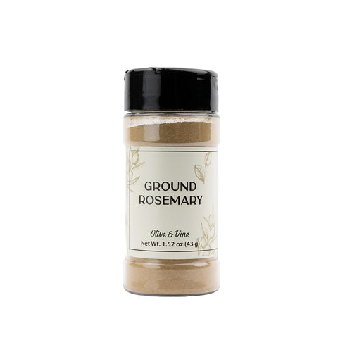 Olive & Vine Ground Rosemary, Earthy & Piney Flavor, Seasoning for Roasts,