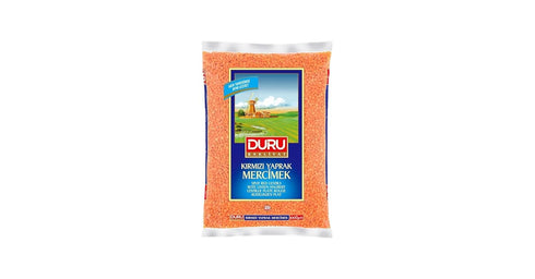Duru Split Red Lentils 1000g, 100% Natural and Certificated, High Fiber and